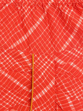 Load image into Gallery viewer, Campana Boys Ananda Dhoti Kurta Set - Wildflower and Leheriya Print - Mustard & Orange