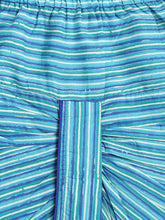 Load image into Gallery viewer, Campana Boys Ananda Dhoti Kurta Set - Flower Blockprint - Green & Ink Blue