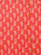 Load image into Gallery viewer, Campana Boys Ananda Dhoti Kurta Set - Floral & Chevron Print - Red