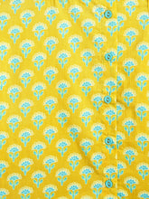 Load image into Gallery viewer, Campana Boys Ananda Pure Cotton Block Print Dhoti Kurta Set - Lime Green & Turquoise