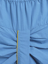 Load image into Gallery viewer, Campana Boys Ananda Pure Cotton Floral String Print Dhoti Kurta Set - Mustard & Blue