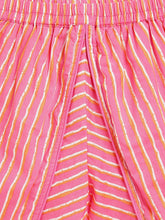 Load image into Gallery viewer, Campana Girls Asmi Dhoti Set - Pastel Floral Print - Orange & Pink