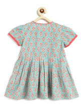 Load image into Gallery viewer, Campana Girls Ruhi Kurta with Afghani Salwar Set - Block Print - Sage Green & Peach