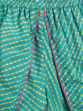 Load image into Gallery viewer, Campana Girls Asmi Dhoti Set - Pichwai Print - Off White & Green