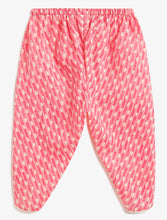 Load image into Gallery viewer, Campana Girls Asmi Dhoti Set - Block Print - Pink