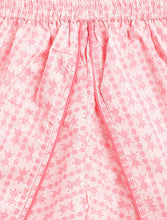 Load image into Gallery viewer, Campana Girls Asmi Floral Printed Cotton Kurta Dhoti Pants Set - Pink