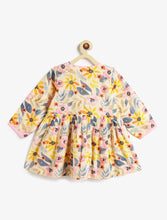 Load image into Gallery viewer, Campana Girls Asmi Floral Printed Cotton Kurta Dhoti Pants Set - Pink & Multicolour