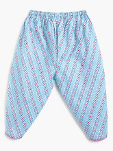 Load image into Gallery viewer, Campana Girls Asmi Pure Cotton Anaar Print Kurta with Dhoti Pants Set - Light Blue & Purple