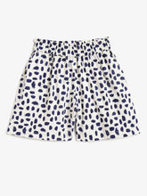 Load image into Gallery viewer, Campana Girls Luna Printed Shorts - Dots - White & Navy Blue
