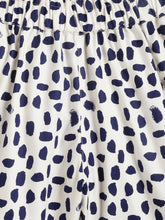 Load image into Gallery viewer, Campana Girls Luna Printed Shorts - Dots - White & Navy Blue