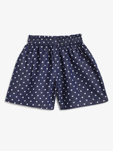Load image into Gallery viewer, Campana Girls Luna Printed Shorts - Hearts - Denim Blue
