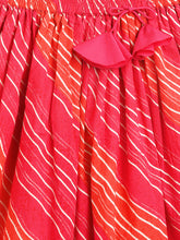 Load image into Gallery viewer, Campana Girls Koel Lehenga Choli Set with Dupatta - Leheriya Print - Pink