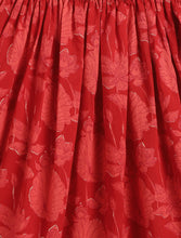 Load image into Gallery viewer, Campana Girls Koel Pure Cotton Lehenga Set - Floral Print - Red