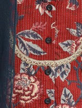 Load image into Gallery viewer, Campana Girls Koel Lehenga Set - Kanthawork on Floral Jaal - Maroon