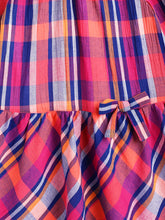 Load image into Gallery viewer, Campana Girls Chloe Full Sleeves Dress - Checks - Pink & Navy