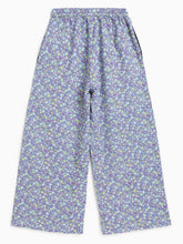 Load image into Gallery viewer, Campana Girls Chelsea Ankle Length Culottes Trousers - Micro Floral Print - Purple