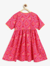 Load image into Gallery viewer, Campana Girls Nihira Flared Kurta - Bandhini Print - Magenta