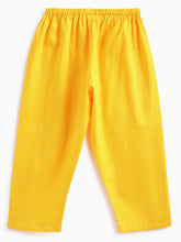 Load image into Gallery viewer, Campana Girls Nihira Kurta Pants Set - Chevron Print - Yellow & Multicolour