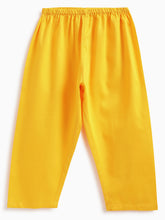 Load image into Gallery viewer, Campana Girls Nihira Kurta Pants Set - Chevron Print - Yellow & Multicolour