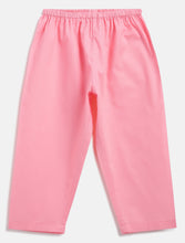 Load image into Gallery viewer, Campana Girls Nihira Kurti with Pants Set - Floral Blockprint - Blue & Pink