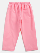 Load image into Gallery viewer, Campana Girls Nihira Kurti with Pants Set - Floral Blockprint - Blue & Pink