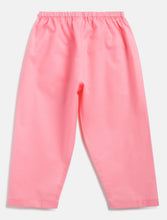 Load image into Gallery viewer, Campana Girls Nihira Kurti with Pants Set - Floral Blockprint - Yellow & Pink