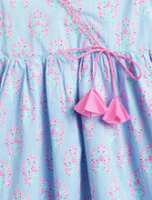 Load image into Gallery viewer, Campana Girls Nihira Cotton Floral Kurta Pants Set - Purple & Pink