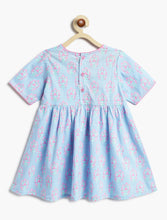 Load image into Gallery viewer, Campana Girls Nihira Cotton Floral Kurta Pants Set - Purple & Pink