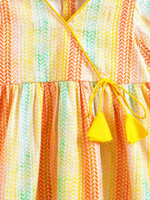 Load image into Gallery viewer, Campana Girls Nihira Sequin Embroidered & Printed Kurti Pants Set - Multicolour & Yellow