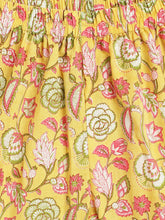 Load image into Gallery viewer, Campana Girls Nihira Sharara Set with Dupatta - Flower Bud Print - Yellow & Pink