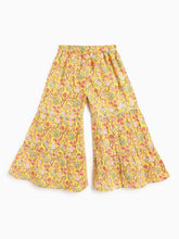 Load image into Gallery viewer, Campana Girls Nihira Sharara Set with Dupatta - Flower Bud Print - Yellow & Pink