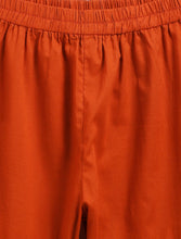 Load image into Gallery viewer, Campana Girls Nihira Floral Printed Cotton Kurta Sharara & Dupatta Set - Navy & Rust