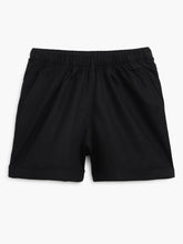 Load image into Gallery viewer, Campana Girls Nelly 100% Cotton Pull-on Shorts - Black