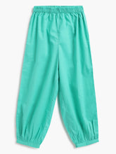 Load image into Gallery viewer, Campana Girls Ragini Kurta with Afghani Pants & Dupatta - Purple & Sea Green