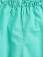 Load image into Gallery viewer, Campana Girls Ragini Kurta with Afghani Pants & Dupatta - Purple & Sea Green