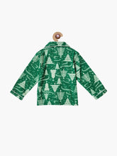 Load image into Gallery viewer, Campana Kids Brushed Cotton Full Sleeves Printed Nightsuit - Green