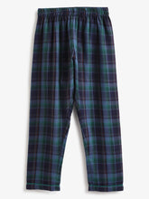 Load image into Gallery viewer, Campana Kids Full Sleeves Nightsuit - Plaid Checks - Navy, Blue & Green