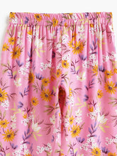 Load image into Gallery viewer, Campana Girls Full Sleeves Nightsuit - Floral Print - Pink