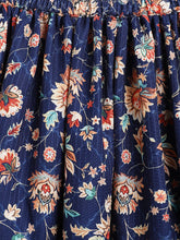 Load image into Gallery viewer, Campana Girls Heera Lehenga Set - Enchanted Garden Print - Navy Blue