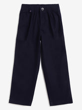 Load image into Gallery viewer, Campana Boys Hugo Cotton-Lycra Relax Fit Pants - Navy