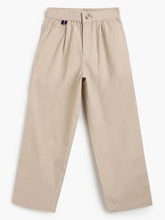 Load image into Gallery viewer, Campana Boys Cotton-Lycra Relax Fit Pants - Brown