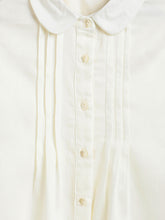 Load image into Gallery viewer, Campana Girls Aria Pure Cotton Pleated Top - White