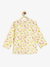 Load image into Gallery viewer, Campana Kids Appu Cotton Nightsuit - Dino Print - Off White & Lime Green