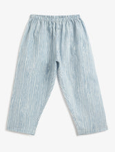 Load image into Gallery viewer, Campana Kids Appu Pure Cotton Nightsuit - Wild Animals Print - Yellow & Blue