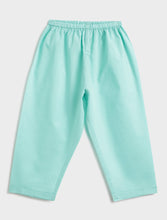 Load image into Gallery viewer, Campana Kids Appu Pure Cotton Nightsuit - Elephants Print - Blue & Green