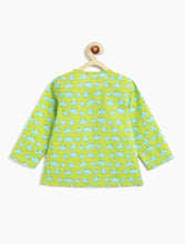 Load image into Gallery viewer, Campana Kids Appu Pure Cotton Nightsuit - Elephants Print - Blue & Green