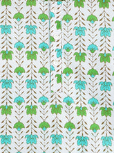 Load image into Gallery viewer, Campana Kids Appu Pure Cotton Floral Print Nightsuit - Blue & Green