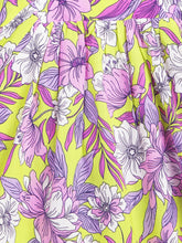 Load image into Gallery viewer, Campana Girls Mia Crop Top with Trousers Clothing Set - Tropical Floral Print - Yellow & Pink