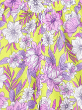 Load image into Gallery viewer, Campana Girls Mia Crop Top with Trousers Clothing Set - Tropical Floral Print - Yellow & Pink