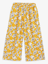 Load image into Gallery viewer, Campana Girls Mia Crop Top with Trousers Clothing Set - Flower Sketch Print - Yellow